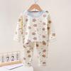 Conjunto de pijama para niños Primavera De Terciopelo Ropa interior para bebé Niños Ropa para el hogar Niñas Ropa de otoño Pantalones de otoño Ropa para niños Venta al por mayor