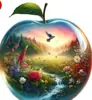Colgante Plano de Manzana de Acrílico Nuevo Transfronterizo