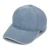 Boné de Baseball Jeans Claro Estilo Coreano Estrela Mesmo Estilo Top Macio Moda Masculina e Feminina Boné Lavado