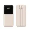 Carregador Rápido Super 22,5W Transfronteiriço Power Bank de 10000 mAh Portátil com Fonte de Alimentação Móvel de Grande Capacidade de Fio Duplo Embutida