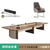 Mesa de Conferência de Alta Qualidade Mesa Longa Simples Moderna Retangular Mesa de Negociação Toque de Luxo Leve Alta Classe Conjunto de Mesa e Cadeiras para Sala de Conferência