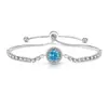 Transmisión en Vivo Más Vendido Pulsera Octagonal Corte Rosa Incrustada con Diamante de Alto Carbono Piedra Preciosa de Color Padparadscha Joyería Dropshipping