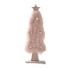 Árbol de Navidad Creativo de Perlas Decoración Navideña para el Hogar Fieltro de Lana Adornos de Madera Centro Comercial Navideño Regalos para Niños