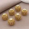 Color oro cobre 18k retenedor de circonita borla capuchón para joyería DIY material cadena para suéter cadena de suéter corona micro-incrustada capuchón toroidal