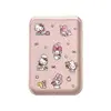 Porta-Cartão Magnético Desenho Animado Fofo Adequado para Apple Magsafe 17Promax Couro 16Pro Cartão de Acesso 15Pr