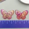 Venta al por mayor transfronteriza Barroco Lindo Mariposa Accesorios Crema Pegamento Accesorios Joyería de Resina DIY Collar Pulsera Colgante
