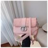 Comercio Exterior Transfronterizo Nuevo Color de Contraste Portátil Bolsa Cuadrada Pequeña para Mujer 2025 Moda de Alta Gama Casual Hombro Cruzado
