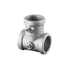 Conector de tubo de aço galvanizado 25/32mm cabideiro de roupas aquário estufa de plantas galpão de carros cotovelo conector rápido