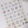 Adesivos para Unhas Estilo Étnico Boêmio Céu com Padrão Totem Em Estoque Três-Dimensionais em Relevo Pintados Impressos
