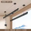 Tendedero de ropa de manivela para balcón, poste elevable para secar ropa, doble poste fijo, tendedero automático para uso doméstico, manual, montado en la parte superior, ropa de enfriamiento