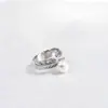 Anillo de Perla de Agua Dulce Natural Zhuji para Mujer 7-8 mm Perla de Alto Brillo Anillo con Forma de Pluma Decoración Versátil para el Dedo Índice