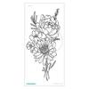 Fornecimento Transfronteiriço Ruicailong Impermeável Tinta de Suor Colorido Flor Tattoo Adesivos Sexy Clavícula Flor Braço Adesivos Tatuagem