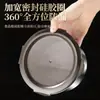 Caja de Almacenamiento de Acero Inoxidable 304 de Grado Alimenticio Transfronteriza con Tapa, Recipiente Sellado, Caja para Frutas, Lonchera para Uso en Refrigerador Doméstico