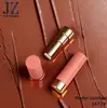 Pedido Jinze: Tubo de Lipstick con Recubrimiento en Spray Naranja Coral Mate/Blanco Mate + Dorado Mate, Material de Empaque de Plástico