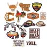 Original Cartoon Cloth Patch Western Cowboy Hat Party Cross-Border Patch Computador Bordado Seal Spot Atacado Bordado Cloth Patch