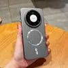 Sucção magnética compatível com capa de celular Huawei Mate80 Pro Max, botões de metal, pintura metálica ondulada Nova 16, P90 Pro