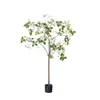 Planta artificial de buganvília em vaso com toque realista para decoração de sala de estar interna, árvore de flores artificiais para paisagismo de pousadas e lojas, planta verde artificial