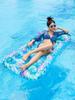 Flotador Inflable Acuático para Adultos Transfronterizo, Fila Flotante con Hojas Engrosadas, Cueva Lounger, Tabla Flotante para Nadar, Cama Flotante Individual