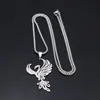 Nueva Moda Acero Inoxidable Corte Animal Fénix Colgante Collar Electrochapado No Descolorante Cadena Clavícula Animal Transfronterizo