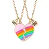 AliExpress Amazon Transfronterizo Nuevo Llavero Hamburguesa Papas Fritas Moda Amor Costuras Buen Amigo Collar