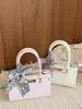 Shuai Mijia 2026 Verão Nova Bolsa de Mão de Luxo Elegante Bolsa Quadrada Pequena Feminina Casual para o Dia a Dia Bolsa de Ombro Transversal