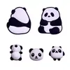 Vista Trasera de un Panda Gigante, Dijes para Zapatos, Accesorios Decorativos para Zapatos, Dijes para Zuecos, Funda de Teléfono DIY de Resina de PVC, Decoraciones para Botellas de Agua