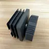Tubo Quadrado de Plástico Ajustável Porca Interna de Aço Inoxidável Plugue de Tubo Base de Pé Plugue de Tubo de Aço Capa para Pé de Mesa e Cadeira Pé de Ajuste