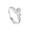 Anillos de Pareja de Princesa y Caballero: Un par de anillos de diseño nicho con una sensación de alta gama, a la moda, de lujo ligero, versátil y exquisita.