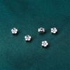 Cuentas de flores pequeñas de 5 mm s925 Intime, cuentas de plata vintage de flor de durazno, cuentas sueltas para pulseras DIY, accesorios de joyería de plata