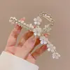 Clip Metálico Coreano Grande de Gama Alta Clip para Cabello Retro Tocado Temperamento Aleación Clip Tiburón Clip para Cabello de Perlas Venta al por Mayor