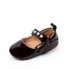 Zapatos de Princesa Nuevos Zapatos de Bebé para Primavera y Verano con Suelas de Goma y Lazos de Perlas para Antes de Caminar