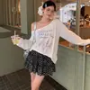 Falda floral negra para mujer, nueva colección casual estilo girly otoño temprano 2026, de cintura alta, adelgazante, línea A, falda de volantes