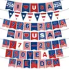 Decoraciones Populares de Amazon para Fiestas del Día de la Independencia y Montaje de Ambiente para Celebrar el 250º Aniversario, Accesorios para Fotos y Pancartas