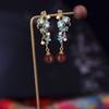 Aretes de Estilo Étnico Nuevos Chinoiserie Estilo Nacional Retro Aretes Super Hada Estilo Palacio Menghualu Aretes Antiguos