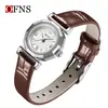 OFNS comercio exterior explosión en vivo correa de reloj de dama moda tres manecillas reloj de cuarzo simple reloj para estudiante mujer venta al por mayor
