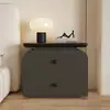 2026 Nuevo Sin Instalación Segunda Mano Estilo Crema Minimalista Moderno Sensación de Alta Gama Almacenamiento Dormitorio Mesita de Noche Madera