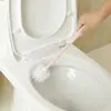 Conjunto de Escova Sanitária para Limpeza de Banheiros, Uso Doméstico, Sem Cantos Mortos, Escova Pequena para Banheiro com Base, Ferramenta de Banheiro Infantil para Sentar e Agachar