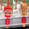 Año del Dragón Colgante Festivo para Coche Colgante para Coche Dragón Chino Colgante para Coche Amuleto de Paz Colgante para Espejo Retrovisor