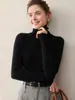 Suéter Pulóver Cuello Alto de Punto para Mujer 2026 Otoño/Invierno de Cachemira Pura Ajustado Versátil Suave Agradable a la Piel