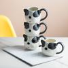 Taza Creativa con Relieve Huafu Taza de Agua de Cerámica para Pareja Taza de Desayuno para el Hogar Taza de Dibujos Animados Taza con Expresión de Cachorro