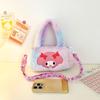 Serie Sanrio Lindo Bolso Cuadrado Largo de Peluche Recién Llegado Bolso Cruzado de Un Solo Hombro Papelería Bolso Merleti Muñeca Máquina