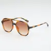 Gafas de sol estilo europeo y americano con doble puente y montura grande para hombre, gafas de sol de alta gama, geniales y elegantes, nuevo modelo 2025, gafas de sol personalizadas transfronterizas para mujer