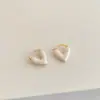 Brincos Coração Gota de Óleo Elegantes Moda Retrô Francesa Simples Versátil Design de Nicho Brincos para o Dia a Dia