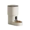 Comedero para Gatos Dispensador Automático de Comida para Gatos Comedero para Gatos con Microchip Dispensador de Comida para Gatos de 4L con Grabadora de Voz de 10s, Comedero para Mascotas Hasta 8 Comidas al Día, Comedero Programable para Perros con Anillo Sellador para Alimento Seco