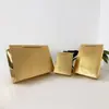 Bolsa de Regalo, Bolsa de Cartón Dorada, Bolsa para Empaque de Joyería, Bolsa de Regalo para Joyería, Bolso de Mano, Logo Personalizable Listo para la Venta