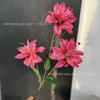 Lírio pequeno azul roxo impressão 3D vintage casamento lírio flor falsa adereços para fotos decoração de casa flor de mesa