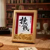 Regalo para el Día del Padre para Ganar Mucho Dinero, Muestra la Fortuna del Padre, Marco de Fotos, Marco de Fotos de Mesa de Moneda de Lingote Hecho a Mano DIY, Regalo Creativo