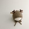 Sombrero de Bebé Otoño Sur Otoño e Invierno Bebé Niña Lindo Astas Gorro Protección de Orejas para Hombre Gorro de Lana para Niños