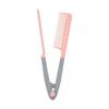 Peine de peluquería al por mayor Peine de acabado para cabello desordenado con clip en V Peine alisador Peine de tablilla Soplado natural con aire Amazon