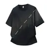 Camiseta de verano 2026 para hombre, diseño tie-dye estilo americano, manga corta, marca nueva y moderna, holgada, casual, versátil, con media manga